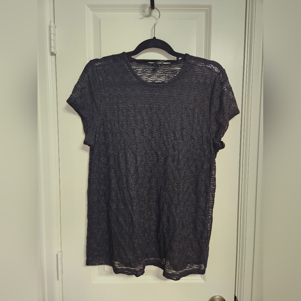 NWT Torrid Black Lace Top